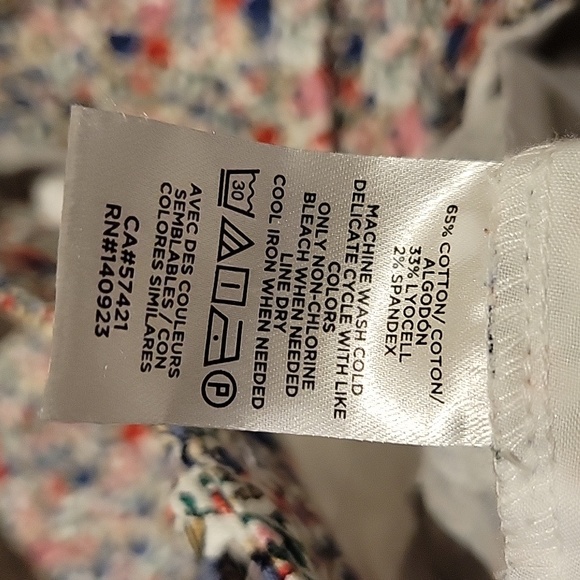 ❤ NWOT! ANN TAYLOR LOFT MARISA RIVIERA SLIM CROP FLORAL PANTS, 2 (26) - Picture 4 of 5